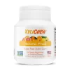 obrázek Ovocné xylitolové žvýkačky od Xylichew v lahvičce s 60 kusy na bílém pozadí bez aspartamu (bez aspartamu) | Pro webové stránky: healthychewinggum.com | Zdroj: Xylichew