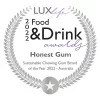 picture of Australian Award from year 2022 - Winning Natural Chewing Gum | honest gum - Most Sustainable Natural Food Product & Best Sugar-Free Chewing Gum Manufacturer | on white background | For website: healthychewinggum.com | Source: honest gum