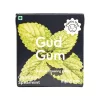 image of Gud Gum Charcoal Spearmint All Natural Chewing Gum in a front flip box with 15 gummies on a white background | Chewing gum without plastic, sugar, sustainable, compostable and aspartame free | For website: healthychewinggum.com | Source: Gud Gum