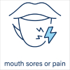 Symbol Mouth Sores or Pain