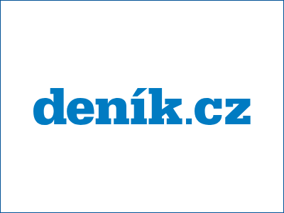 logo deník.cz a v něm odkaz na článek o zdravých žvýkačkách (healthy chewing gum) v regionálním českobudějovickém denik.cz