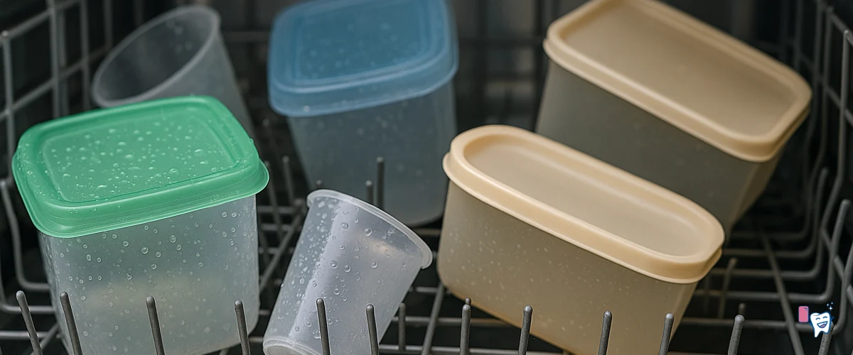 Plastové nádoby v myčce | Pro web: healthychewinggum.com | Pro článek: Proč plast nepatří do myčky – a co mají společného s plastem žvýkačky?