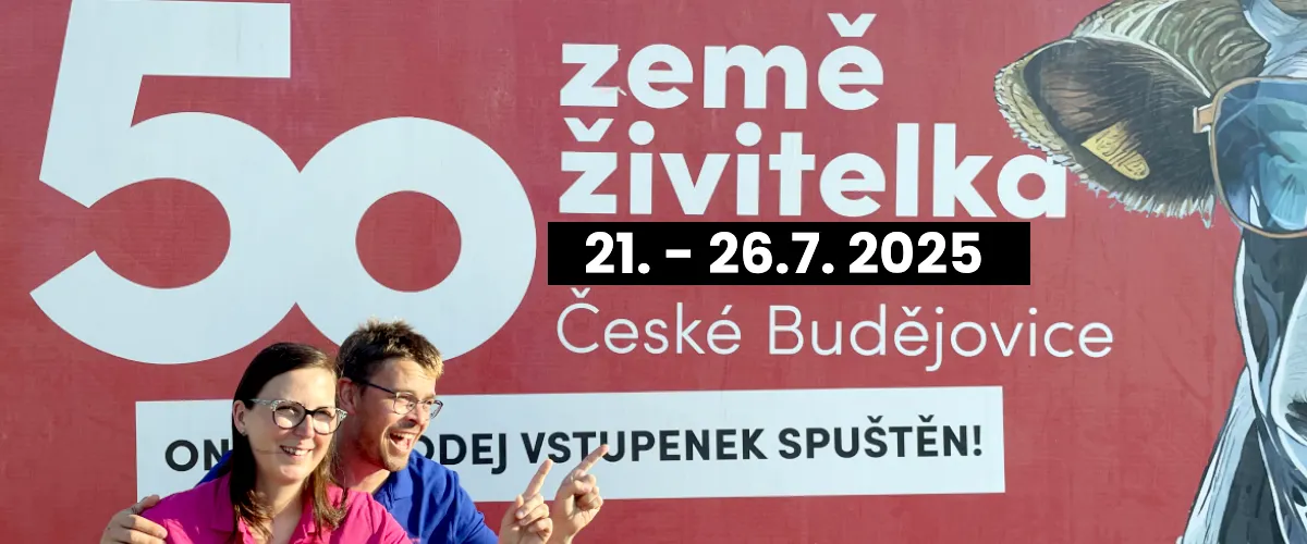 Pozvánka na výstavu Země živitelka 2025 v Českých Budějovicích