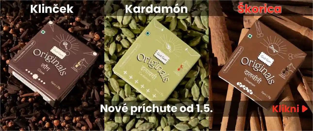 Nové príchute Gud Gum s korením – jedinečné prírodné žuvačky, ktoré nemajú vo svete obdoby