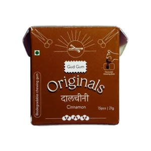 Gud Gum Cinnamon Natural Chewing Gum | Chewing Gum with Spices